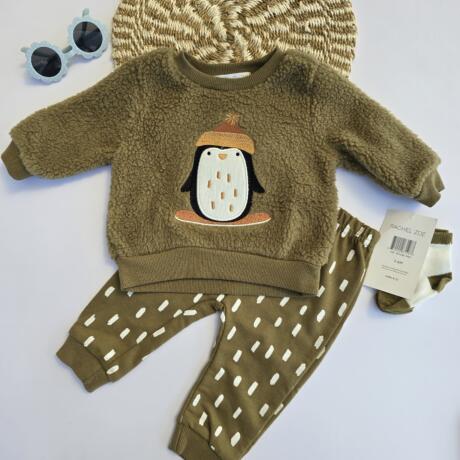 3 pcs green trouser set green  1800/=