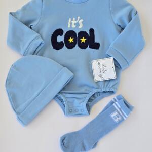 3pc bloomer set blue