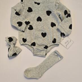 3pc bloomer set grey