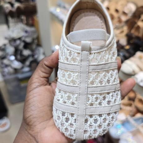 White baby shoes