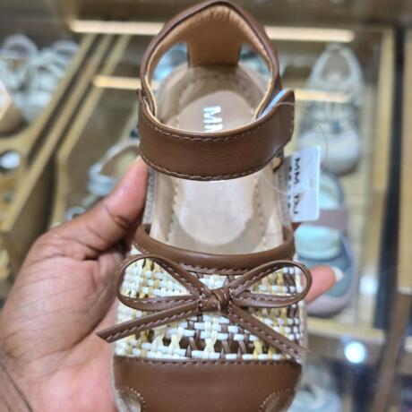 Brown baby sandals
