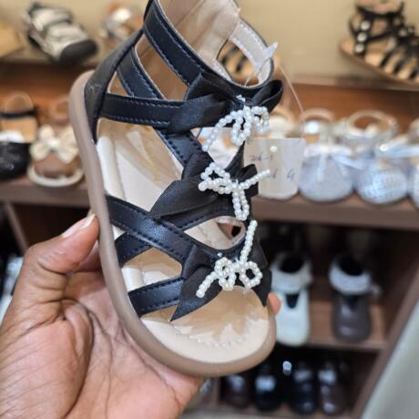 Black open sandals